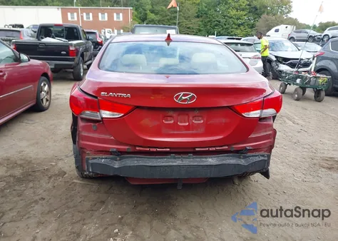 2012 Hyundai Elantra Gls (Ulsan Plant) from USA, damaged, VIN KMHDH4AE5CU462834